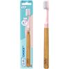 TePe Spazzolino TePe Choice, Soft, Rosa, 1 Manico in Legno | 3 testine sostituibili, Ottimo per la pulizia dei denti e la rimozione della placca