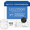 LILLYDOO Pannolini a mutandina LILLYDOO, taglia 7 (15+ kg), 102 pz | Delicati sulla pelle, con tasche per pipì e pupù, 0% profumi e lozioni, dermatologicamente testati: sicurezza ad ogni cambio