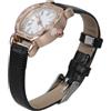 AKOOSY Orologio Donna Elegante Rettangolare al Quarzo Nero in Cuoio | Stile Classico Retrò, Cassa in Acciaio Inox, Cinturino Regolabile, per Festa e Uso Quotidiano