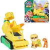 SPIN MASTER Paw Patrol The Dino Movie Rubble Dino Rescue Bulldozer con azione triturante e tenaglia