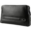 Jelquix Portafoglio Uomo in Pelle con Impronte Digitali FL-V1 Borsa di Sicurezza Uomo Alla Moda Nera
