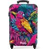 NoBoringSuitcases.com NoBoringSuitcases© Valigia Cabina Bambino Trolley Bambini Da Viaggio | 55x35x20 cm - Bagaglio A Mano Valigie Per Carry On Leggere Aereo Ruote Pappagallo - Colorato - Foglie