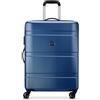 DELSEY PARIS - AIRSHIP 2.0 - Valigia da stiva - 66x46x28 cm - Blu chiaro | Guscio rigido e leggero, Garanzia 2 anni, Lucchetto TSA, Taglia media L, 4 ruote doppie, Tasca a rete, Maniglia laterale, ABS