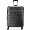 DELSEY PARIS - AIRSHIP 2.0 - Valigia da stiva - 66x46x28 cm - Nero | Guscio rigido e leggero, Garanzia 2 anni, Lucchetto TSA, Taglia media L, 4 ruote doppie, Tasca a rete, Maniglia laterale, ABS