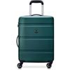 DELSEY PARIS - AIRSHIP 2.0 - Valigia cabina - 55x40x20 cm - Verde | Guscio rigido e leggero, Garanzia 2 anni, Lucchetto TSA, Bagaglio da cabina, 4 ruote doppie, Tasca a rete, Maniglia laterale