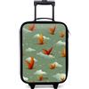 NoBoringSuitcases.com NoBoringSuitcases© Valigia Per Bambini Compatto Bagaglio Ultraleggero | 48x31x19 cm - Bagagli Rigidi LED Ruote Valigie Neonato Bimbi - Ragazzo - Dinosauro - Volante - Stelle