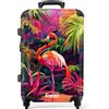 NoBoringSuitcases.com NoBoringSuitcases© Valigia Media Bambini Trolley Medio Da Viaggio Rigido | 67x43x25 cm - Leggero 4 Ruote Valigie Per Bimbo Bambino Ragazzi M Fenicottero - Giungla - Colorato