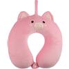 Puckator Cuscino da Viaggio in Memory Foam e Peluche Relaxeazzz - Maiale - Animali Dolci