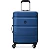 DELSEY PARIS - AIRSHIP 2.0 - Valigia cabina - 55x40x20 cm - Blu chiaro | Guscio rigido e leggero, Garanzia 2 anni, Lucchetto TSA, Bagaglio da cabina, 4 ruote doppie, Tasca a rete, Maniglia laterale
