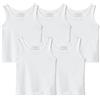 Amazon Essentials Canottiera Intima in Jersey di Cotone Bambine e ragazze, Pacco da 5