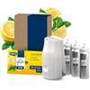 Glade ONE Profumatore per Ambienti, Touch & Spray, 1 Base + 3 Ricariche | Fragranza Limone, Deodorante Ambiente Diffusore Spray Bagno con Oli Essenziali, Combatte Gli Odori, Lunga Durata (3x13 ml)