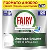 Fairy Professional Original Capsule per Lavastoviglie, 100 Lavaggi, Azione Pulente Brillante sul Grasso di Tutti i Giorni