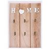Wuuooei Portachiavi in Legno da Parete, Portachiavi da Parete con Ganci, Cassetta Portachiavi Ingresso, Portachiavi da Muro per Casa, Pratico Scatola per Chiavi in Legno, 6 Ganci, Decorazione da Parete