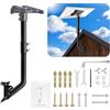 C&T Starlink, supporto da parete e supporto da tetto, regolabile Gen 3/4 | Standard 4/4X, supporto per palo, adattatore per tubo, braccio telescopico, kit di montaggio, acciaio verniciato a polvere