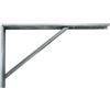 EffeDecor Reggimensola in Acciaio Zincato per Mensole,Ripiani e Scaffali | Staffe a L per Mensole Pesanti Supporto a Parete 30/40/50 cm Resistenti Portata Massima 35 Kg