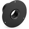 MAKA change your life quality Maka Rosone Telescopico Canna Fumaria Pellet Nero Ø 80 mm | Acciaio verniciato antracite anti graffio, De 150 mm, finitura per canale da fumo a vista uso interno