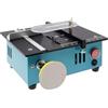 Treeisland Mini sega circolare da tavolo con 4 lame, 96 W, multifunzione, sega circolare da tavolo, portatile, per lavorazione del legno, per taglio e levigatura