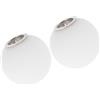 BESTOYARD Paralume Sferico in Vetro Smerigliato G9, Bianco, 2 Pezzi | Superficie Opaca, Effetto Bianco Latte, Installazione Semplice, per Camera da Letto e Studio, Foro 20mm