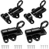 Dexpally 4 Pezzi Catena Automatica, Chiavistello A Molla, Catena Automatica Interna, Serratura Per Cancello, Lega Di Alluminio Per Porte In Legno, Capanno Nero