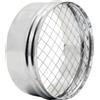 MAKA change your life quality Maka Terminale a Tappo con Rete Canna Fumaria Inox Ø 120 mm | Acciaio inox, griglia di protezione, per stufe a legna, pellet, caminetti e caldaie