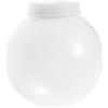 Outanaya Paralume Sfera in Acrilico Bianco Attacco 10 CM | Copri Lampada per Esterno, Forma Rotonda Liscia, Luce Morbida, per Vialetti e Pali