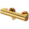 AM.PM X-Joy - Termostato per doccia dorato, rubinetto doccia con termostato, miscelatore per doccia, protezione contro scottature e blocco di sicurezza a 38°, termostato, rubinetto doccia