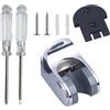 QFEHTHSK Staffa Doccia Fissa Da 1 Pezzo, Mini Cacciavite Da 2 Pezzi, Base Per Soffione Doccia, Supporto Mobile Per Soffione Doccia, Base Doccia Fissa, Sedile Doccia Regolabile