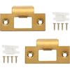 QUARKZMAN Confezione Da 2 In Acciaio Inossidabile T Cam Block Serrature Oro | Placca Di Chiusura Per Porte Esterne, Rinforzo Sicurezza, Placca Di Chiusura Per Porte