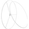 Beavorty Portacavi Telaio Paralume 30 CM Porta Lampada in Metallo per Lampadari Sospesi e Luci Decorative Sala