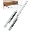Furniware Guide per cassetti da 550 mm, con chiusura ammortizzata | Guide nascoste per montaggio inferiore, guide nascoste per armadi da cucina, ripiani estraibili, armadi, cassettiere
