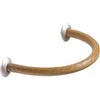GRUPPO CONFALONIERI MANIGLIA CUOIO NATURALE/NICHEL SAT. OP. art. 912A interasse mm. 96. Foro nel legno diam. mm. 10