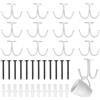 TYSM-CC 12 Pezzi Ganci Doppi Porta Tazze, 85mm/3.35in Sottopensile | Supporto Caffè Porta Tazzine Tazze Ganci Supporto Piccoli per Tazze da Caffè, per Corridoi, Camere da Letto e Soggiorni