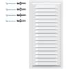 DEMLOU - Griglia di Aerazione con Rete 15 x 30 cm, Bianco RAL 9016. | Formato rettangolare slim - Rete antinsetti e finitura Bianco RAL 9016 resistente fino a 200 °C.