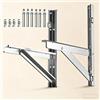 DYBOHF Staffa Climatizzatore in Acciaio Inossidabile, Resistente alle Intemperie, in acciaio inox 304 di alta qualità, spessore di 1,8 mm, capacità 360 kg, 590 x 540 mm