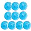 EHDWXVZM Impacco di ghiaccio gel blu da 10 pezzi, impacco di ghiaccio riutilizzabile, mini impacco di ghiaccio, impacco di ghiaccio istantaneo, impacco caldo e freddo per occhi, fronte, gambe e altro