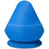 oral best Massaggiatore a Cono con Ventosa per Trigger Point, Blu | Silicone Body-Safe, Impermeabile, Mani Libere, 3 x 7 cm, Portatile