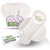 Natissy Salvaslip riutilizzabili con stampa antiscivolo in cotone organico per (Organic Viscose, Medium)