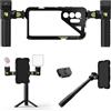 Freewell Genius Rig Cage per Samsung S25 Ultra | Installazione senza attrezzi, treppiedi e maniglie monopiede, telecomando Bluetooth, supporti flessibili