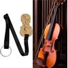 Wilgure Supporto a 3 fori in legno massello per violoncello terminale antiscivolo supporto fermo fermo supporto supporto ancoraggio pad con cinturino antiscivolo per violoncello
