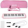 Aumotop Pianoforte Ad Aria Melodica Premium a 37 Tasti per Principianti e Adulti con Borsa per il Trasporto, 2 Canne da Soffio Morbide, 2 Ugelli Soffiare - Materiale Plastico Resistente - Set Regalo