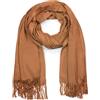 styleBREAKER Sciarpa unisex in viscosa con frange | Sciarpa 70x182 cm, versatile e calda per linverno, ideale anche come scialle.