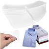 KONTONTY Supporti per Colletto Camicia Uomo 100 Pezzi Plastica per Camicie Eleganti | Supporto del Collare, Supporto Collo Camicia, Sostegno Colletto Camicia, Stile Semplice, Leggero