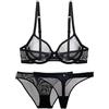 Generic Abiti Sexydonna Hot Abbigliamento Sexydonna Hot Reggiseno A Rete in Pizzo Trasparente da Donna Set Reggiseno Trasparente Vestitini Sexy Donna Lingerie Sexy