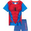 Marvel Spiderman Pigiama Corto Bambino, Maniche Corte e Pantaloncini, Estivo Cotone