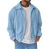 Oanviso Giacca da Uomo in Velluto a Coste Sportiva Giubbotto | Bomber Jacket,Maniche Lunghe,Giubbotto Baseball,Hip Hop,Moda,Streetwear,Retro,Primavera,Autunno,Trucker Giacca,Taglia Grande