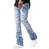 Generic Jeans impilati Uomo Skinny Jeans Strappati Slim Fit Pantaloni in Denim Hip Hop Harajuku Emo Y2k Goth Jean Pantaloni Streetwear 2026