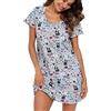 ENJOYNIGHT Camicia da Notte Donna Cotone Vestaglia Estiva Manica Corta Pigiama da Casa Casual da Notte