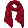 styleBREAKER Sciarpa Donna Asimmetrica in Viscosa Tinta Unita | Foulard in fibra naturale 100% per autunno e inverno, versatile come ampia stola scaldaspalle.