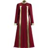 Generico Toga Medievale Rinascimentale Uomo Donna Tunica Lunga Costume Prete Giudice Mago Reale Vintage Retro Festa Teatro Cosplay Mantello con Cappuccio Tessuto Pesante Elegante Autunno