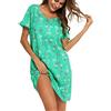 ENJOYNIGHT Camicia da Notte Donna Cotone Vestaglia Estiva Manica Corta Pigiama da Casa Casual da Notte